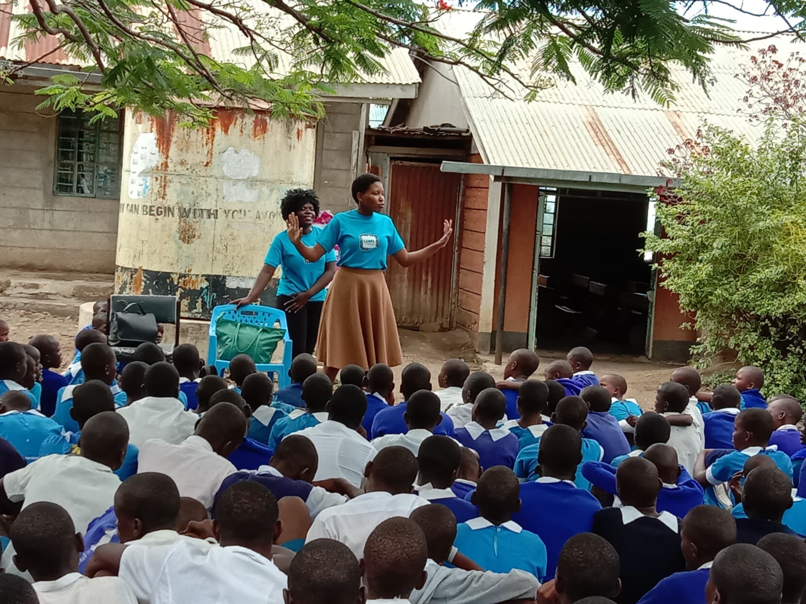 Youth participants gathered during a CHAKE mentorship or outreach session.